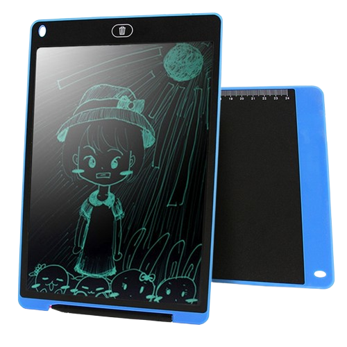 Tablette d'Écriture LCD 12 Pouces Bleue